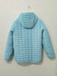 Cat & Jack Blue Puffer Quilt Fleece Lined Hoodie Full Zip Girls Youth Jacket XL