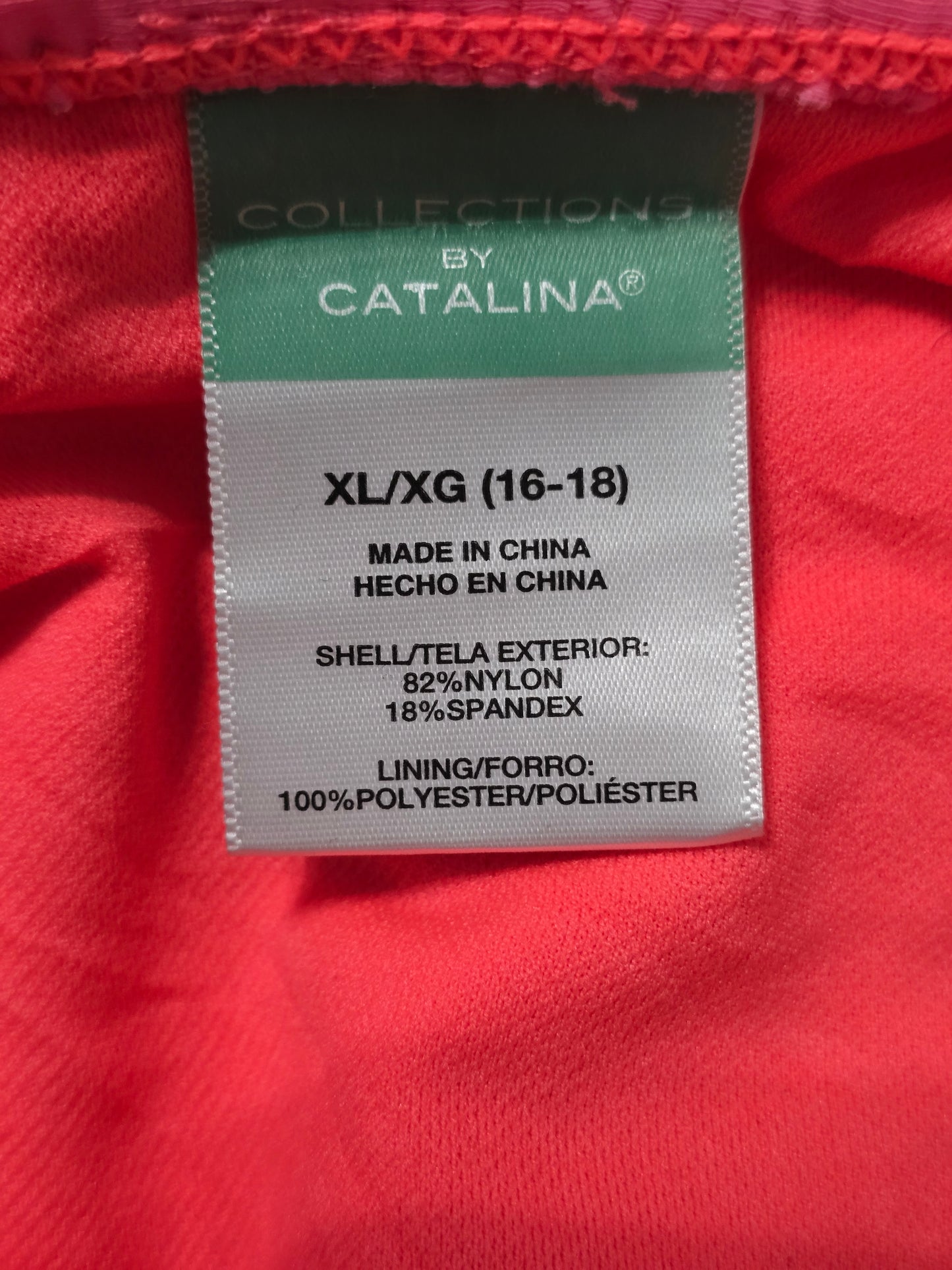 Catalina Pink Ruffle Swimsuit Beach Resort Barbiecore Vacation Mini Skirt XL