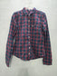 Blue Plaid Button Down Abercrombie & Fitch Long Sleeve Boys Shirt XS