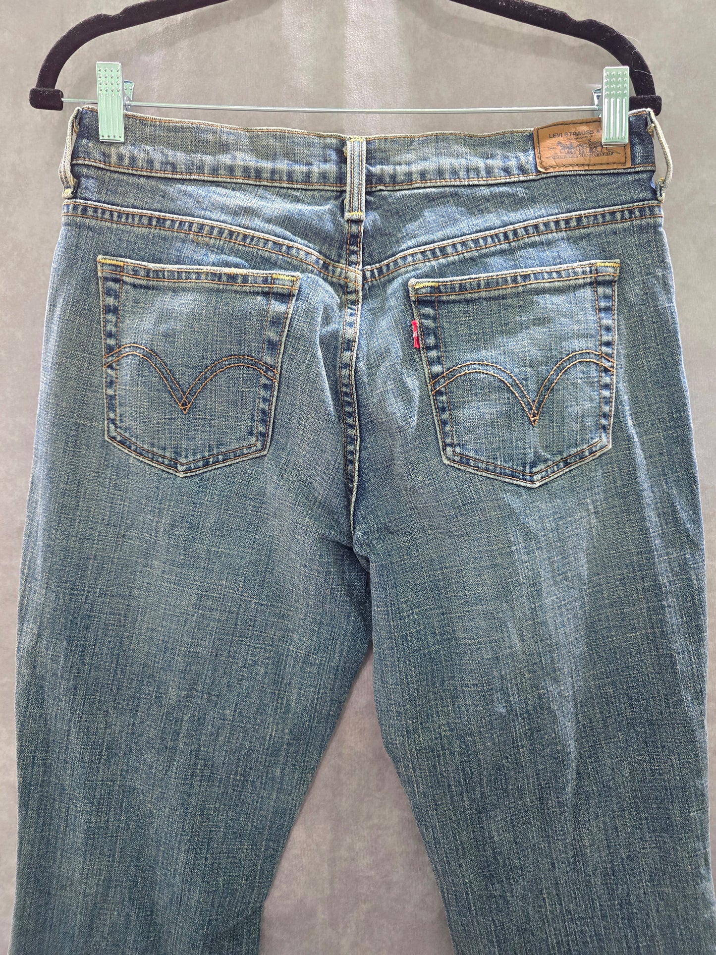 Levi's 515 Bootcut Blue Straight Leg 90s Vintage Womens Jeans 8M