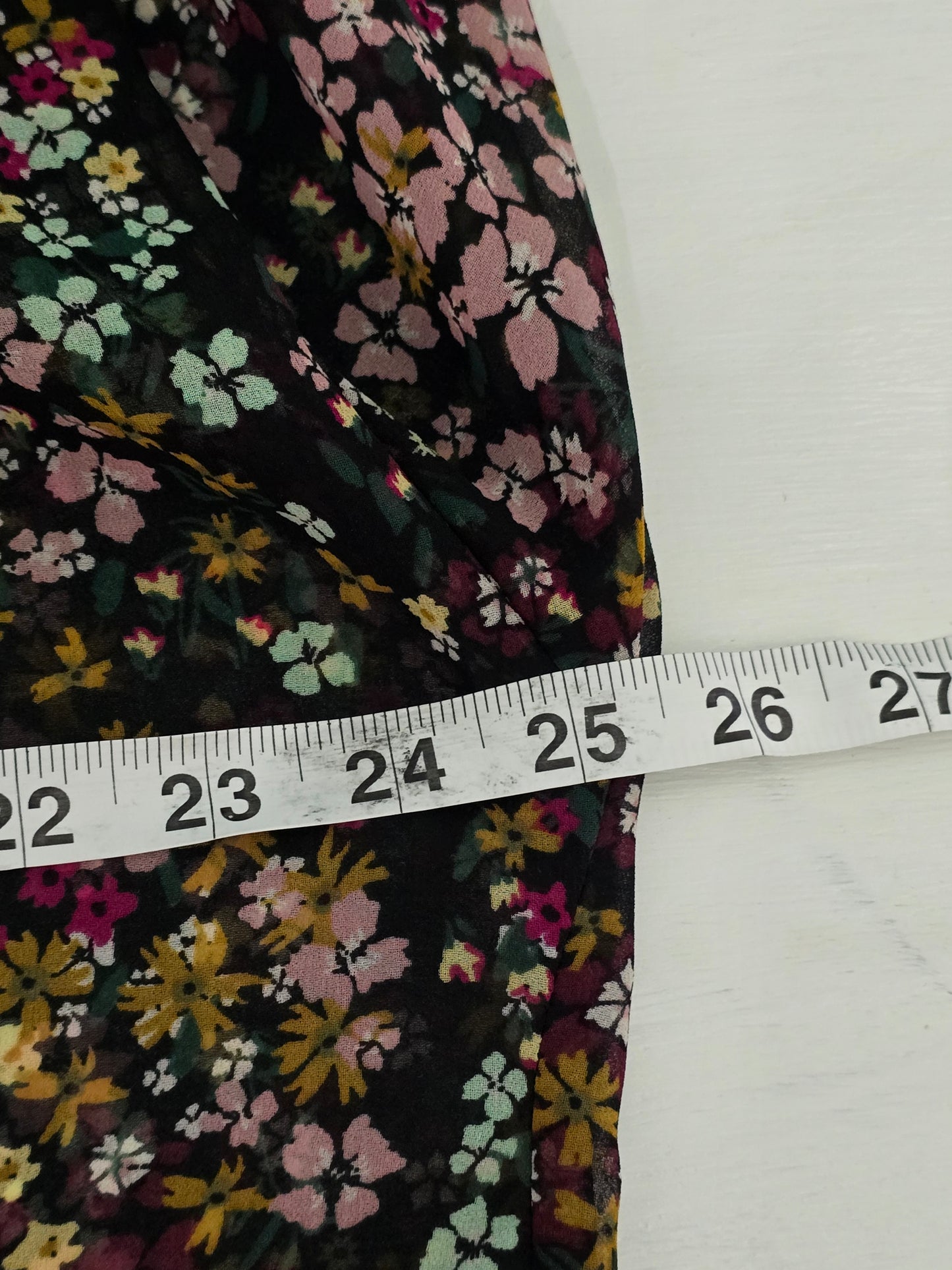Floral Boho Fairy Coquette Indie Whimsygoth VTG Cottagecore Wrap Kimono Top 1XL