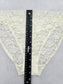 Lace White Panty Lace Dainty Whimsy Sexy Goth Fairy Coquette Bridal Large