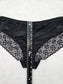Lace Black Panty Lace Dainty Whimsy Sexy Goth Fairy Coquette Bridal Plus XXL