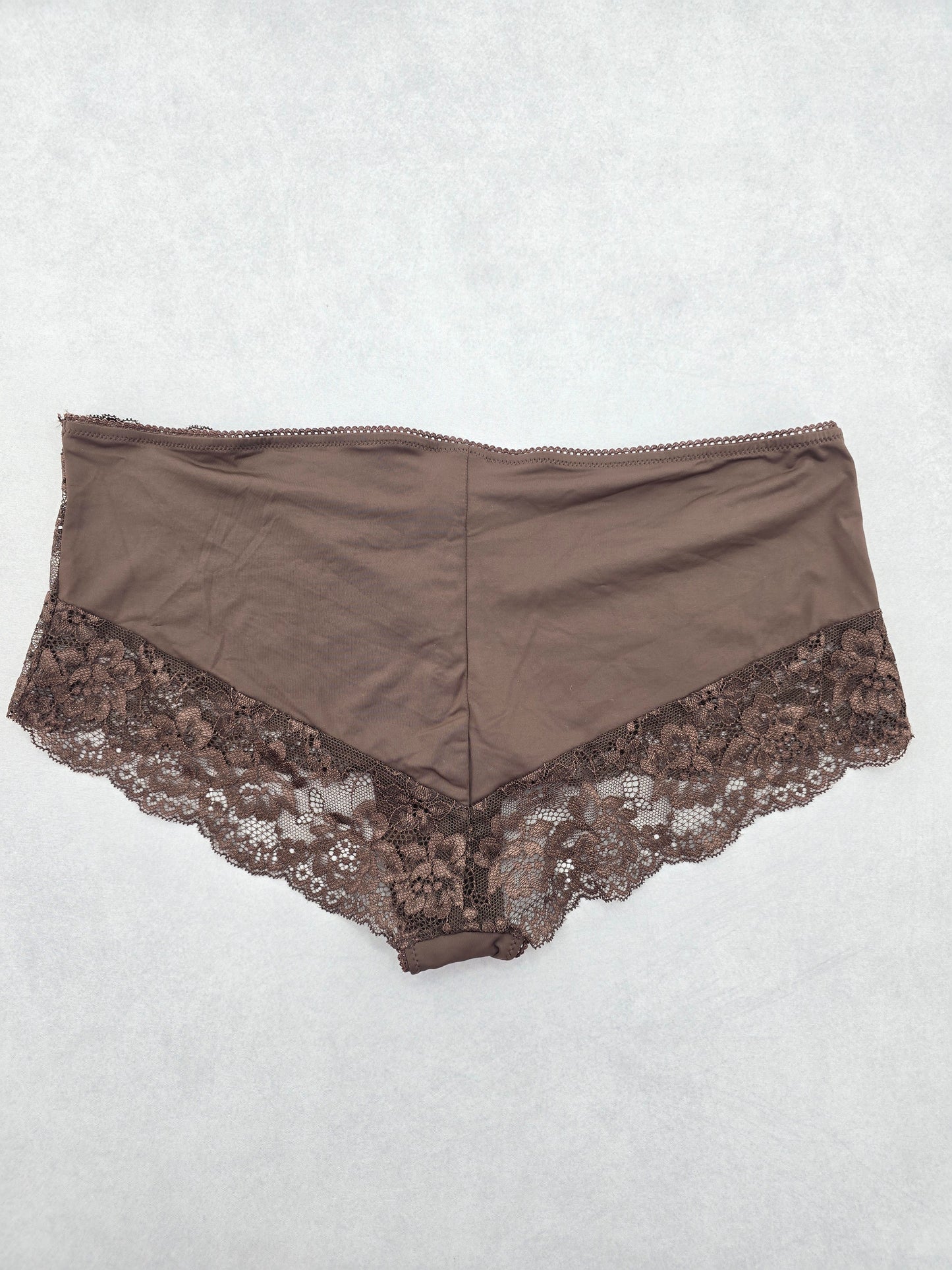 Lace Brown Panty Lace Dainty Whimsy Sexy Goth Fairy Coquette Bridal XL