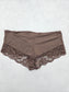 Lace Brown Panty Lace Dainty Whimsy Sexy Goth Fairy Coquette Bridal XL