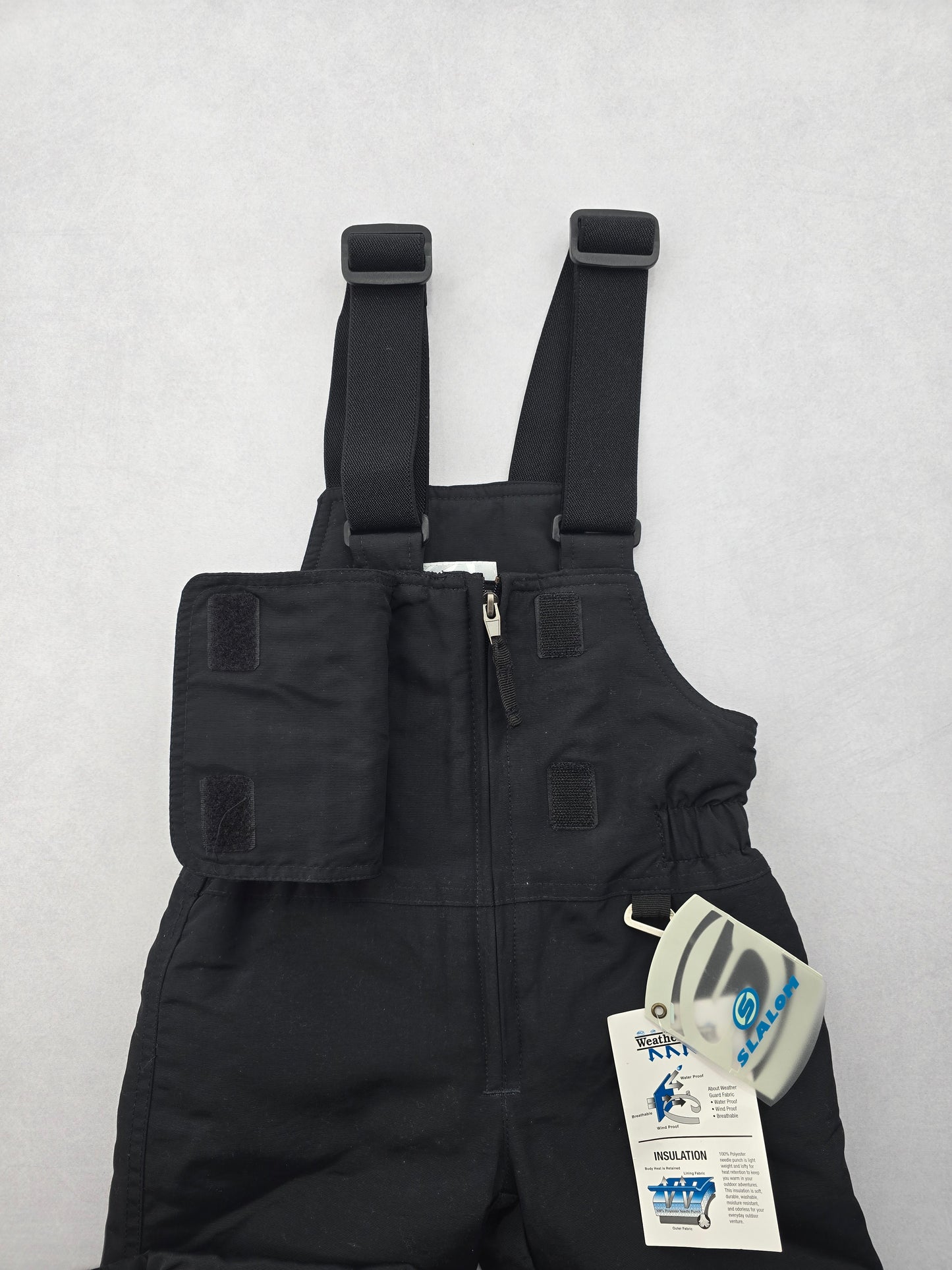 Black Insulated Overall Bib Ski Slalom Toddler Snowboard Snow Pants Boys Small