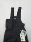Black Insulated Overall Bib Ski Slalom Toddler Snowboard Snow Pants Boys Small