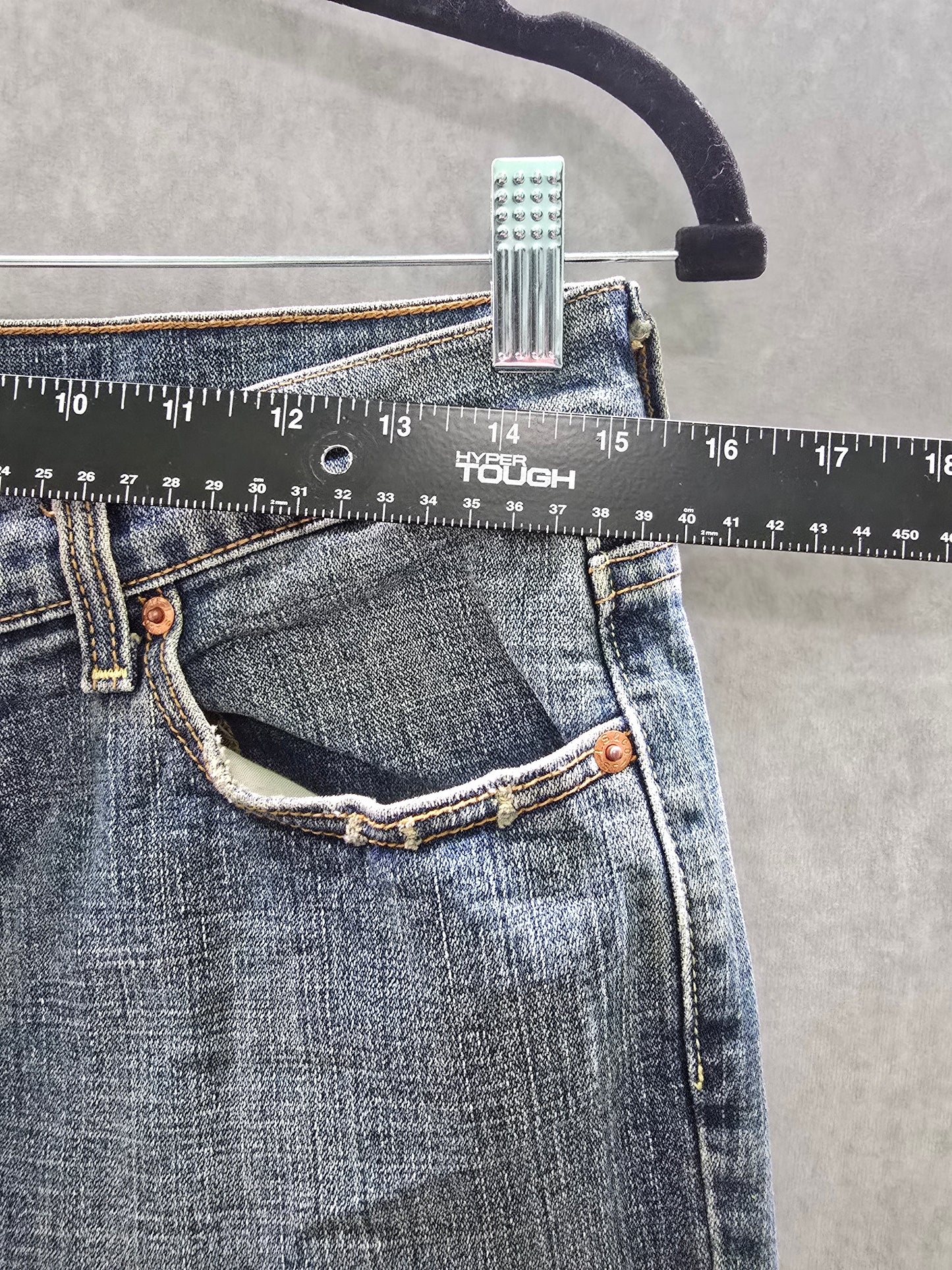 Levi's 515 Bootcut Blue Straight Leg 90s Vintage Womens Jeans 8M
