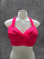 Pink Halter Beach Flamingo 90s Swim Beach Resort Vacation Bikini Top Large