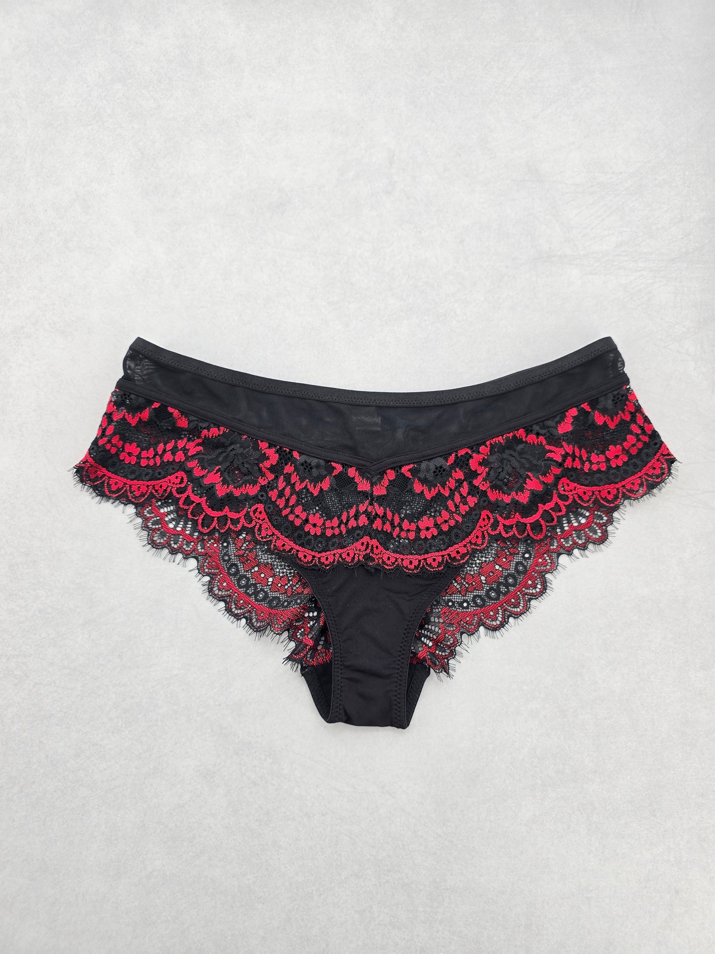 Lace Black Vintage Dainty Whimsy Sexy Goth Fairy Coquette Bridal Panties M