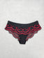 Lace Black Vintage Dainty Whimsy Sexy Goth Fairy Coquette Bridal Panties M