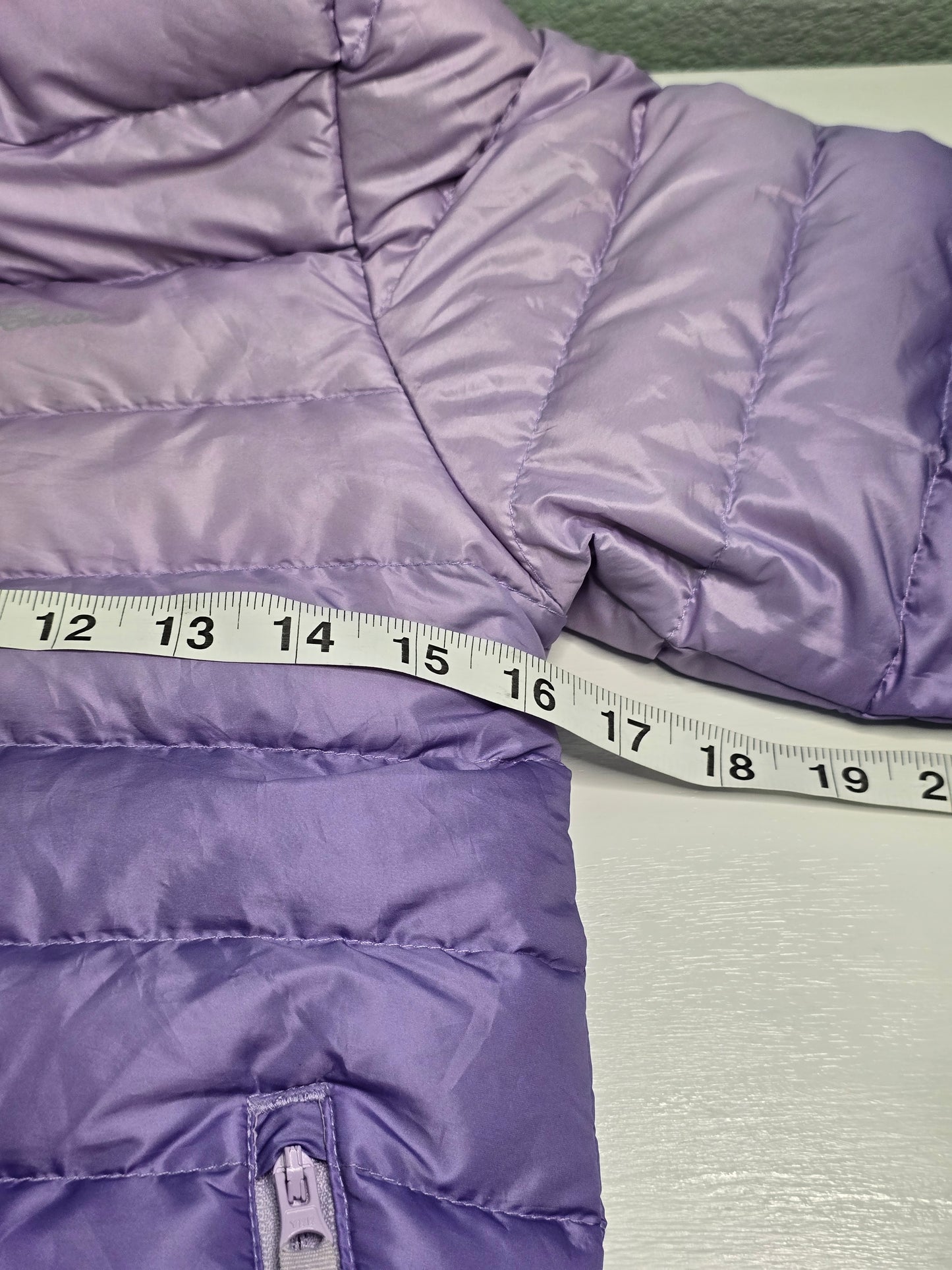 Eddie Bauer Purple Ombre Reversible Light Hood Puffer Ski Snow Girls Jacket S