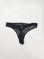Hema Black Lace Dainty Whimsy Boho Goth Fairy Coquette Bridal Panties Large SKU: A1-42