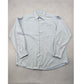 Blue Collared Formal Wedding Button Up Cotton Dress Work 16.5 Neck Shirt L 34/35