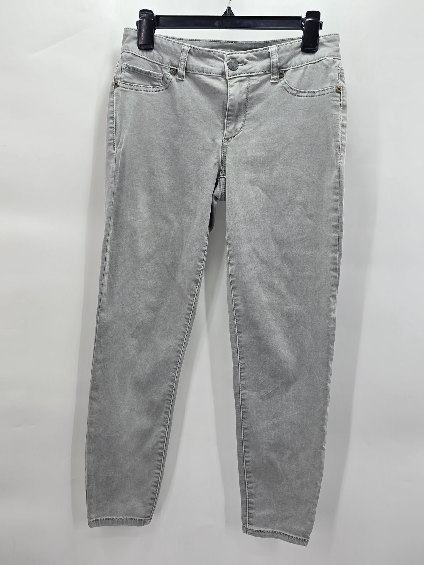 Maurices Gray Skinny Y2K Skater Punk Goth Rock Denim Junior Jeans Small Medium