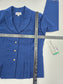 Vintage Blue Y2K Nautical Preppy Boss Pleated Career Fairy Suit Blazer Plus 16P