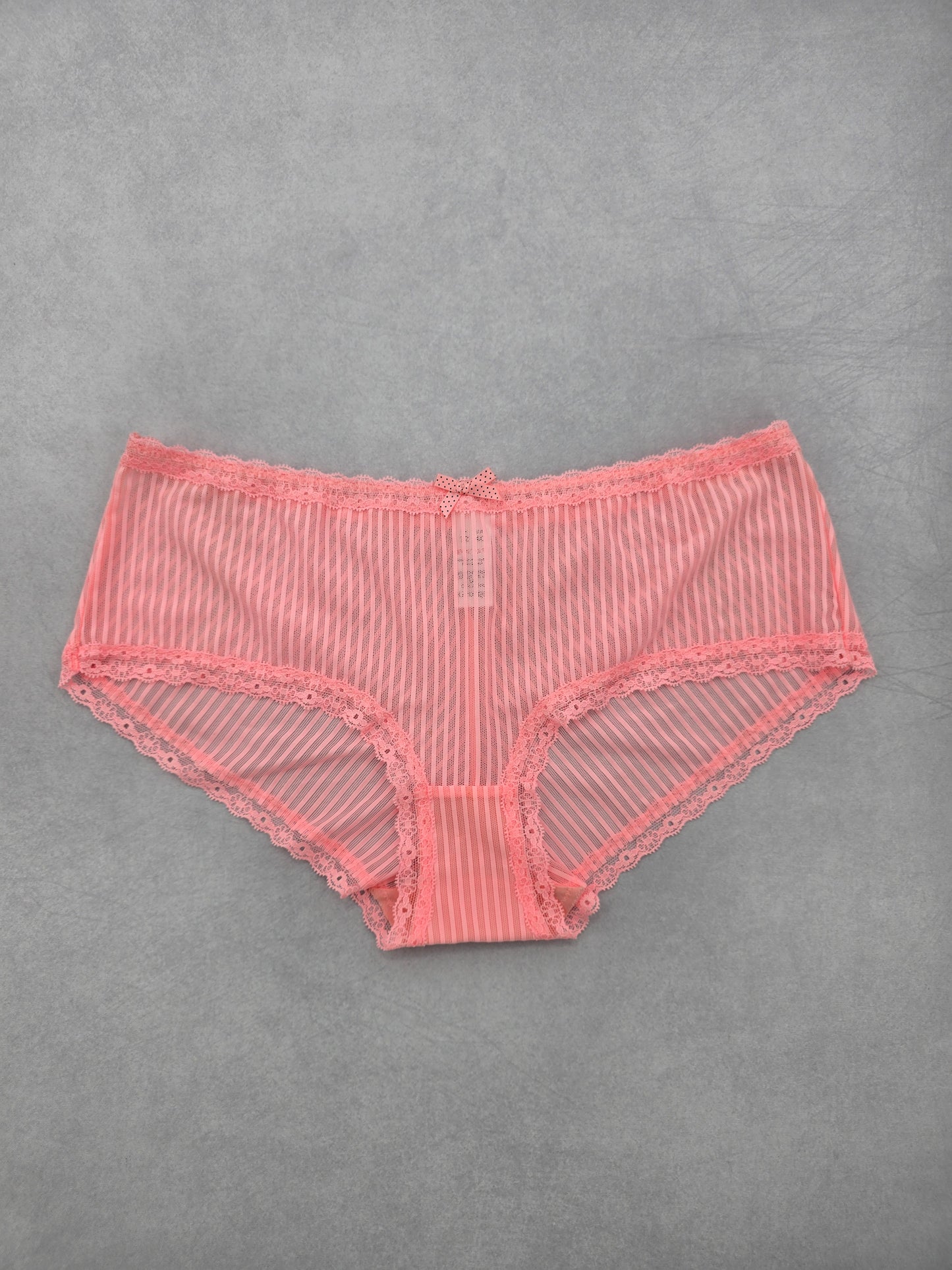 Pink Lace Striped Coquette Whimsy Fairy Large 12