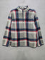 Gray Plaid Fleece Sweater Gymboree Boys Large 10/12