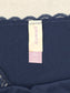 Lace Navy Blue Panty Lace Dainty Whimsy Sexy Goth Fairy Coquette Bridal XL 16/18