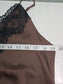 Brown Lace Slip Y2K 90s Cottage Girly Grunge Dainty Milkmaid Babydoll Dress 12