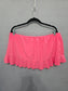 Catalina Pink Ruffle Swimsuit Beach Resort Barbiecore Vacation Mini Skirt XL