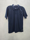 Navy Blue Short Sleeve Preppy Tennis Athletic Polo Shirt XL 18/20