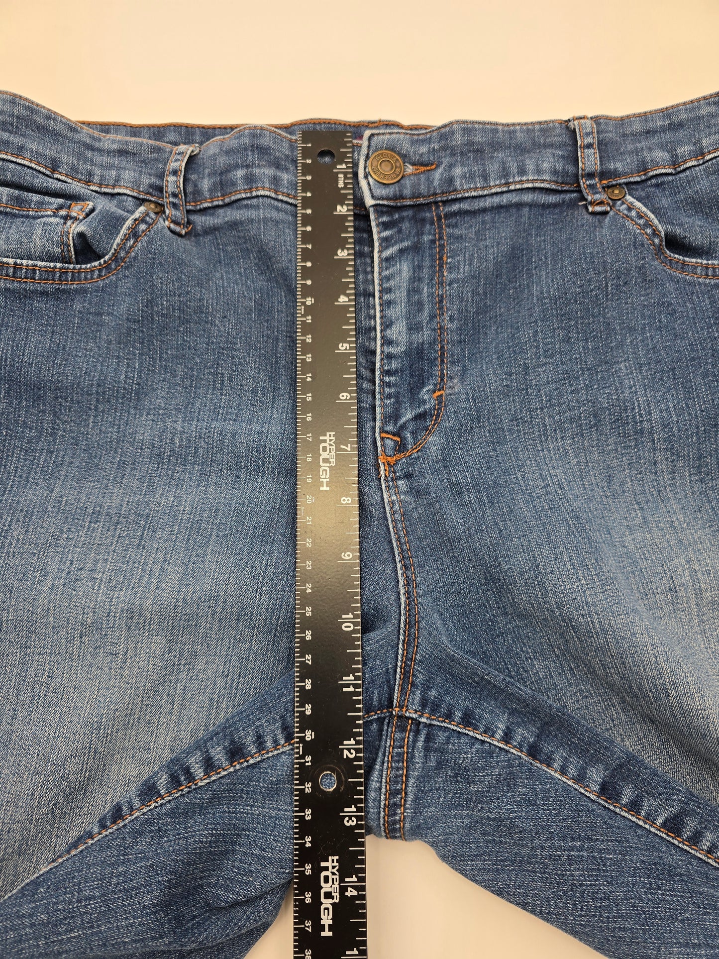 Gloria Vanderbilt Blue Capri Denim Cropped Y2K Cottage Resort Jeans Plus 16