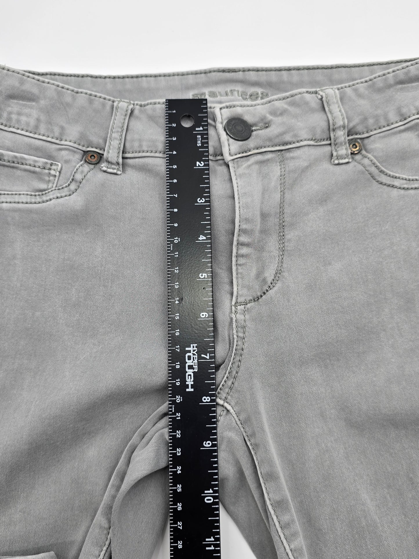 Maurices Gray Skinny Y2K Skater Punk Goth Rock Denim Junior Jeans Small Medium