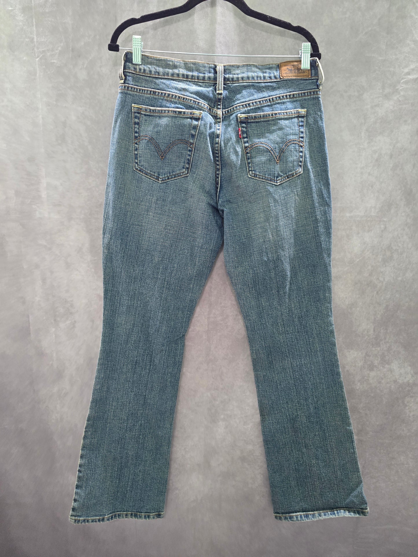 Levi's 515 Bootcut Blue Straight Leg 90s Vintage Womens Jeans 8M
