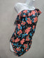Summer Mae Floral Ruffle One Piece Swimsuit Beach Resort Boho Gothcore 90s Large
