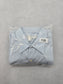Blue Collared Formal Wedding Button Up Cotton Dress Work 16.5 Neck Shirt L 34/35