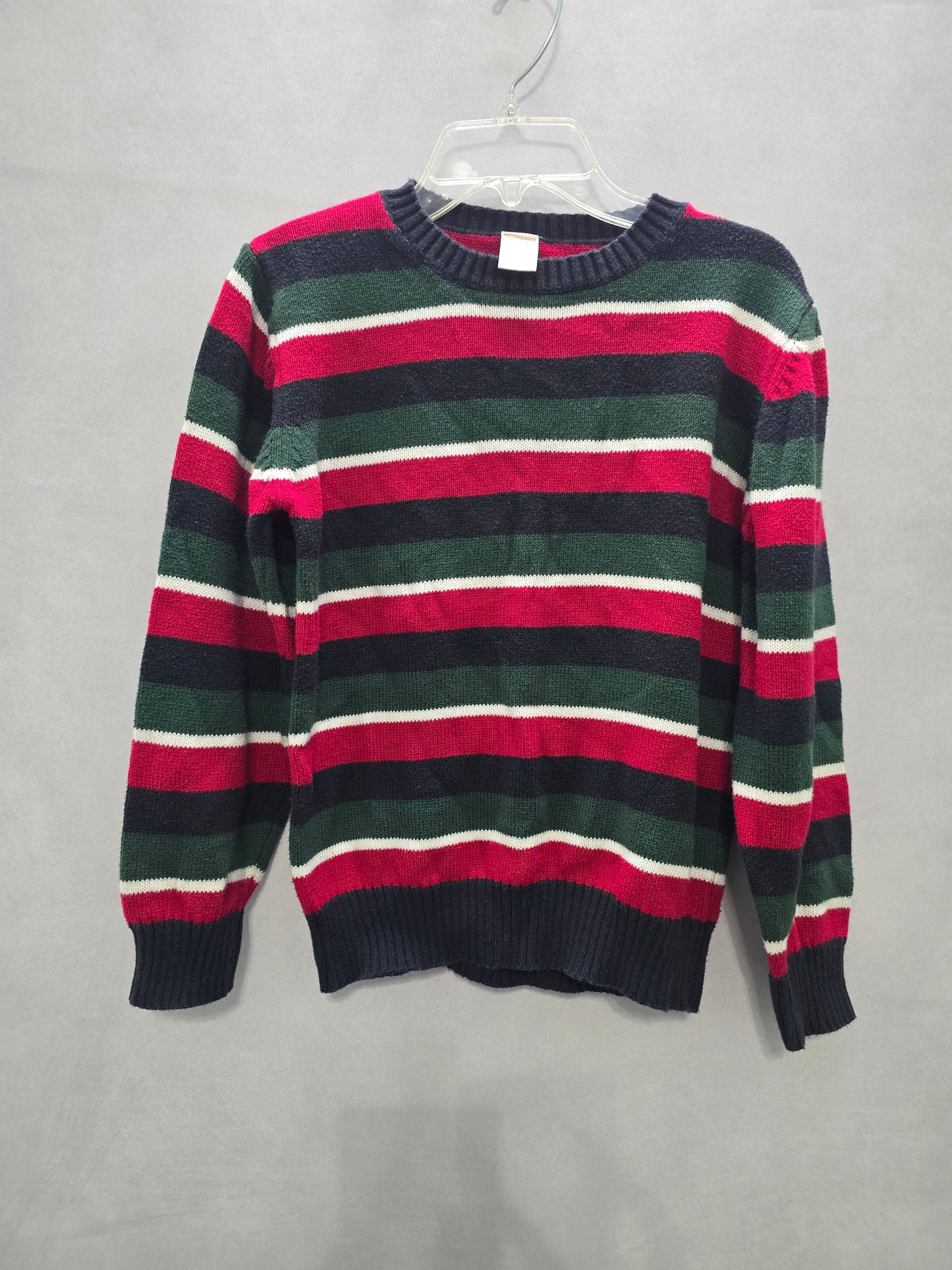 Gymboree Stripes Pullover Knit Holiday Cozy Boys Sweater Medium 7/8