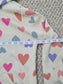 Hearts Cute Boho Cozy Colorful Full Zip Hoodie Sweater Cat & Jack Girls L 10/12