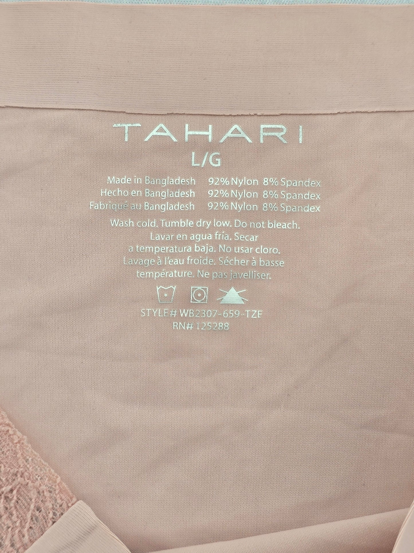 Tahari Pink Lace Dainty Whimsy Boho Goth Fairy Coquette Bridal Panties Large