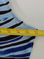 Blue Geometric One Piece Swimsuit Resort Vacation Beach Plus 3X