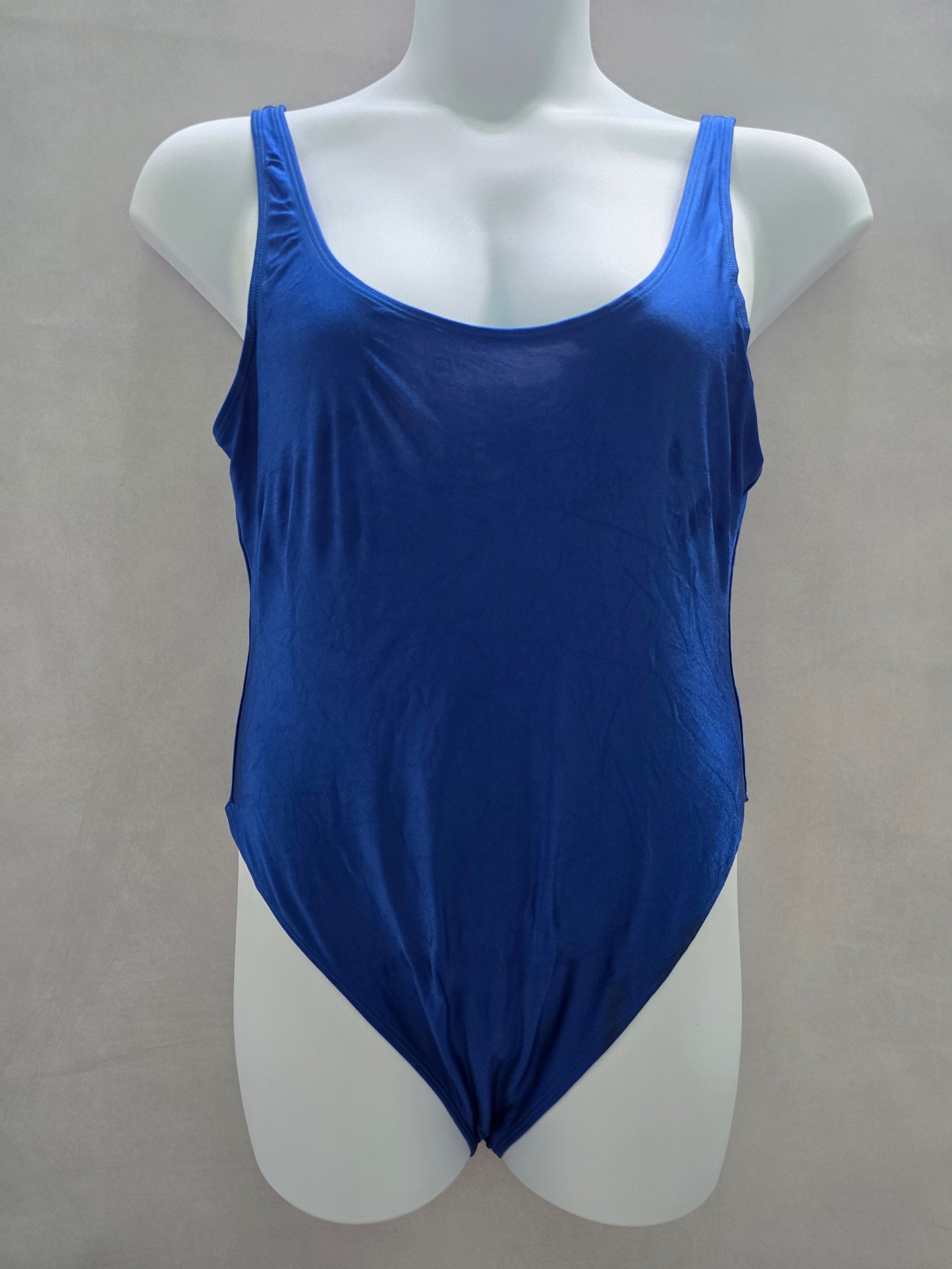 Blue Beach Resort Vacation One Piece Swimsuit Plus XXL
