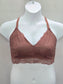 Maurices Brown Romantic Boudoir Bridal Cottage Lingerie Feminine Lace Bra XL