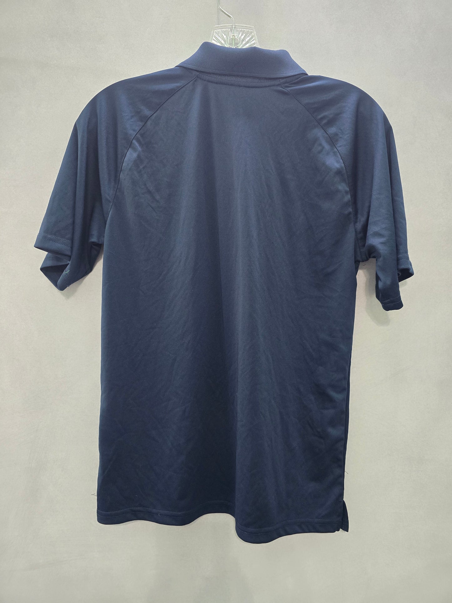 Navy Blue Short Sleeve Preppy Tennis Athletic Polo Shirt XL 18/20