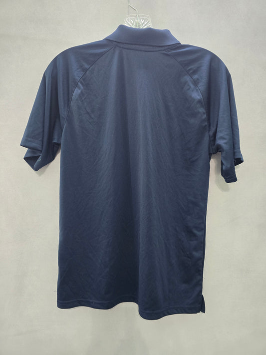 Navy Blue Short Sleeve Preppy Tennis Athletic Polo Shirt XL 18/20