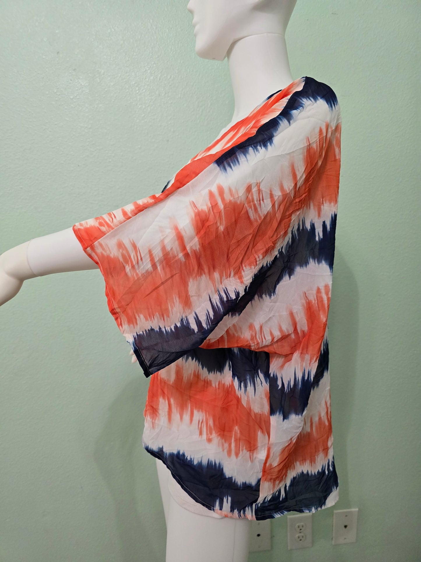 Boho Fairy Resort Coquette Indie Whimsygoth VTG Cottagecore Wrap Kimono Top 2XL
