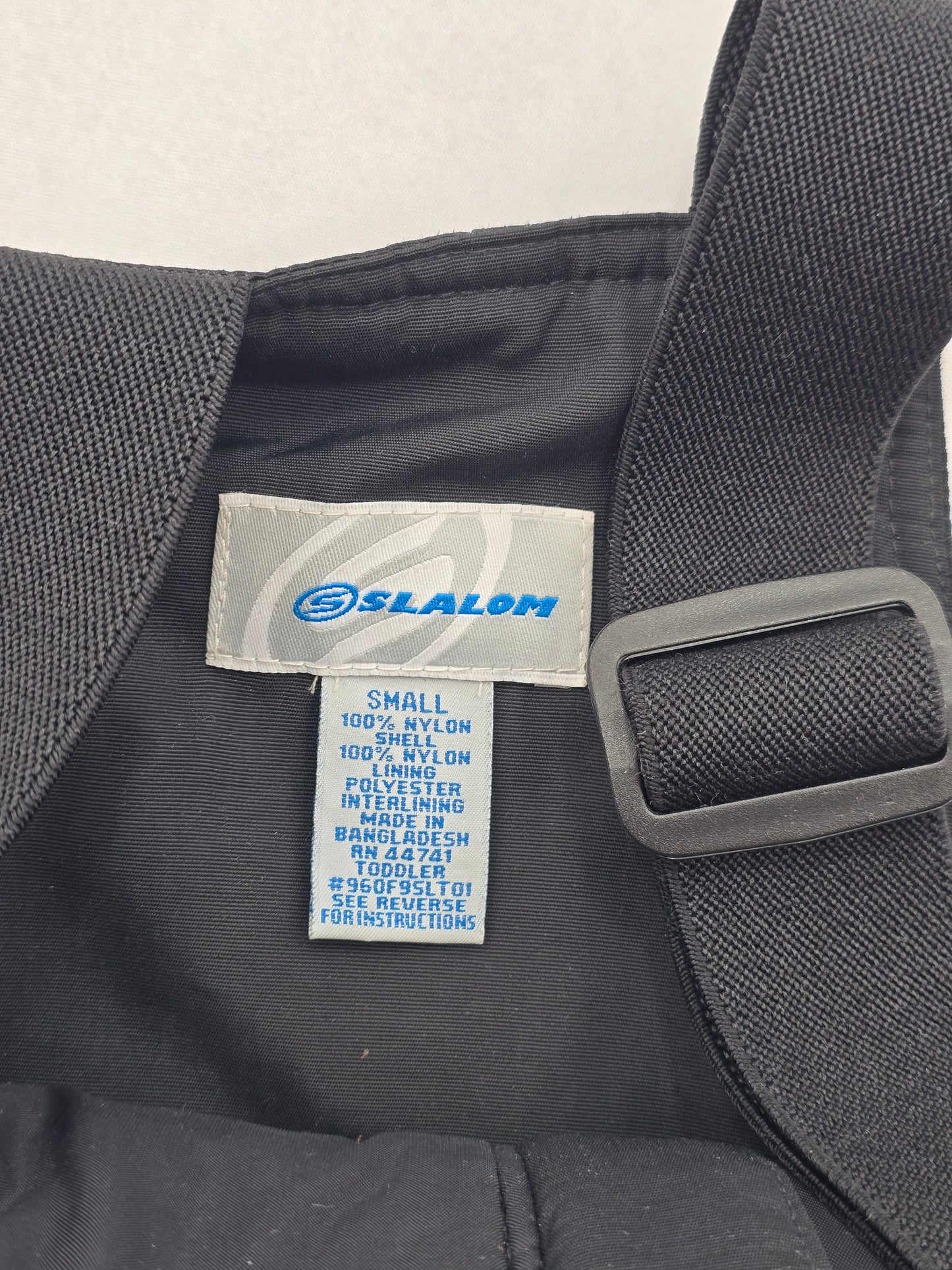 Black Insulated Overall Bib Ski Slalom Toddler Snowboard Snow Pants Boys Small