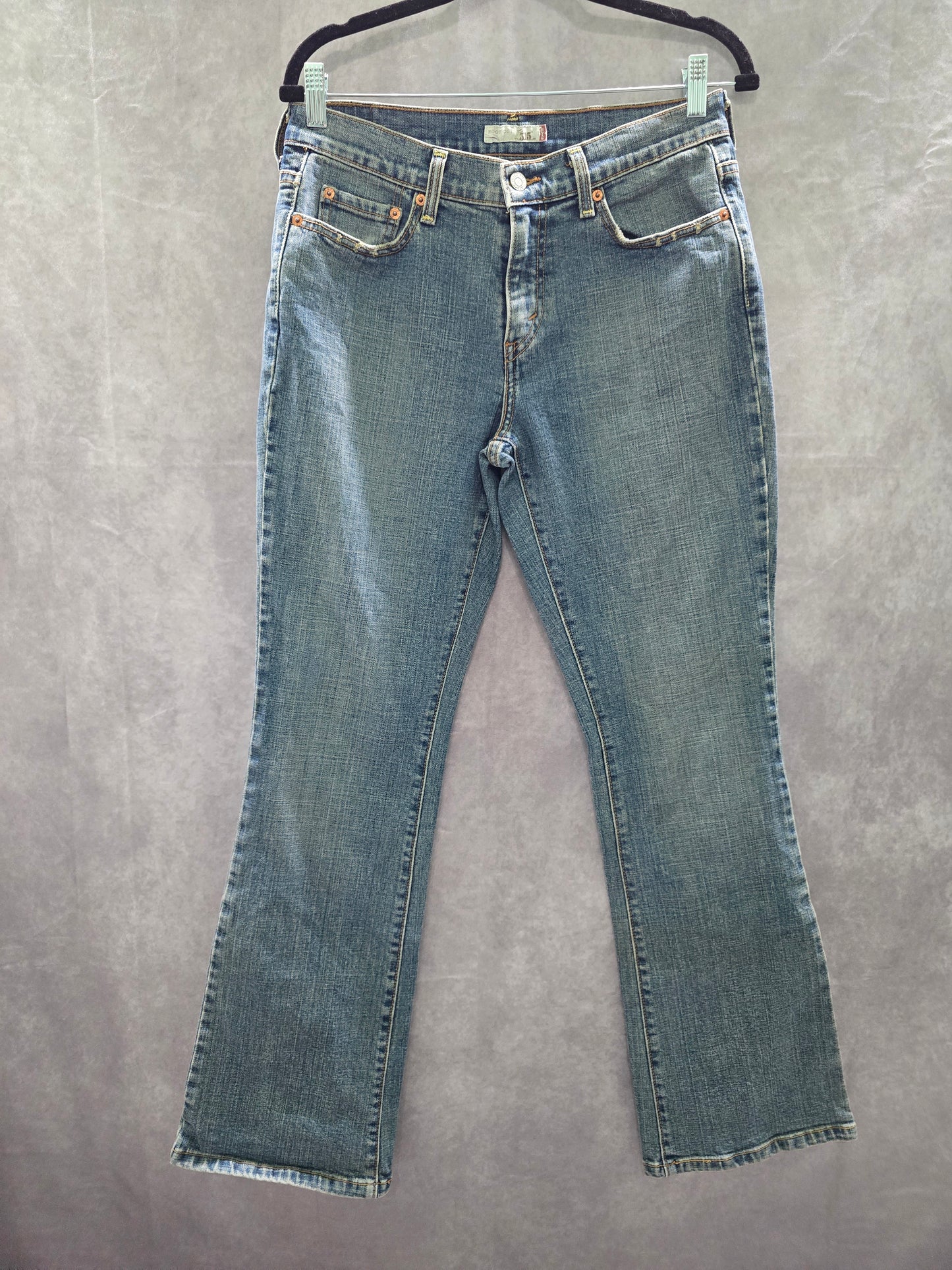 Levi's 515 Bootcut Blue Straight Leg 90s Vintage Womens Jeans 8M