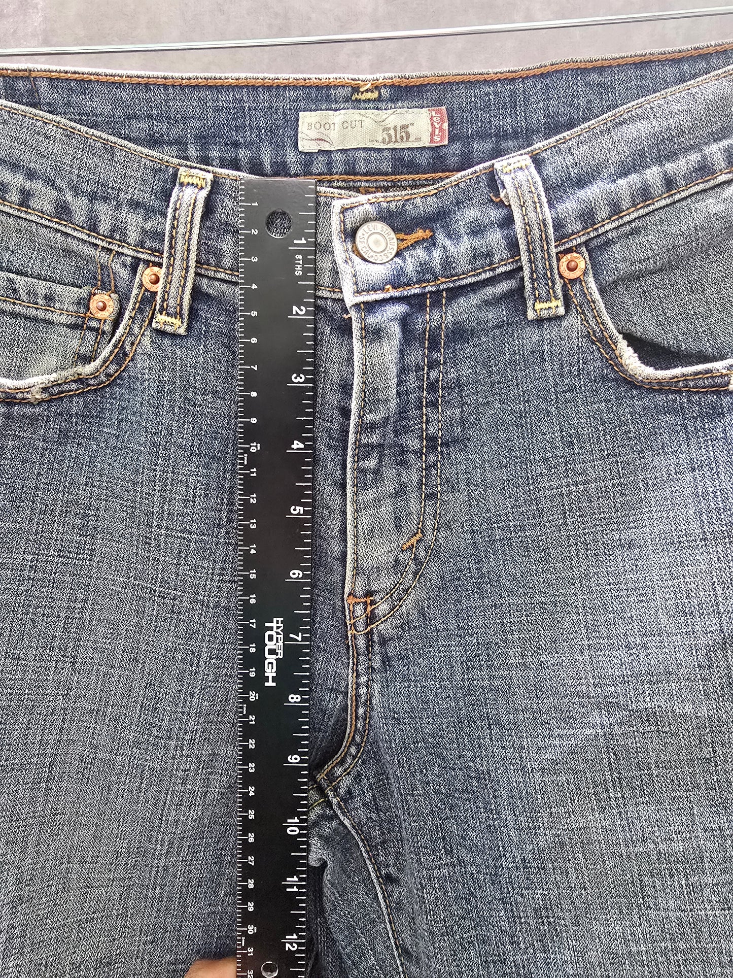 Levi's 515 Bootcut Blue Straight Leg 90s Vintage Womens Jeans 8M
