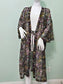 Floral Boho Fairy Coquette Indie Whimsygoth VTG Cottagecore Wrap Kimono Top 1XL