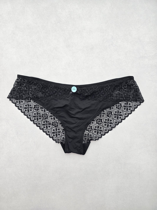 Lace Black Panty Lace Dainty Whimsy Sexy Goth Fairy Coquette Bridal Plus XXL