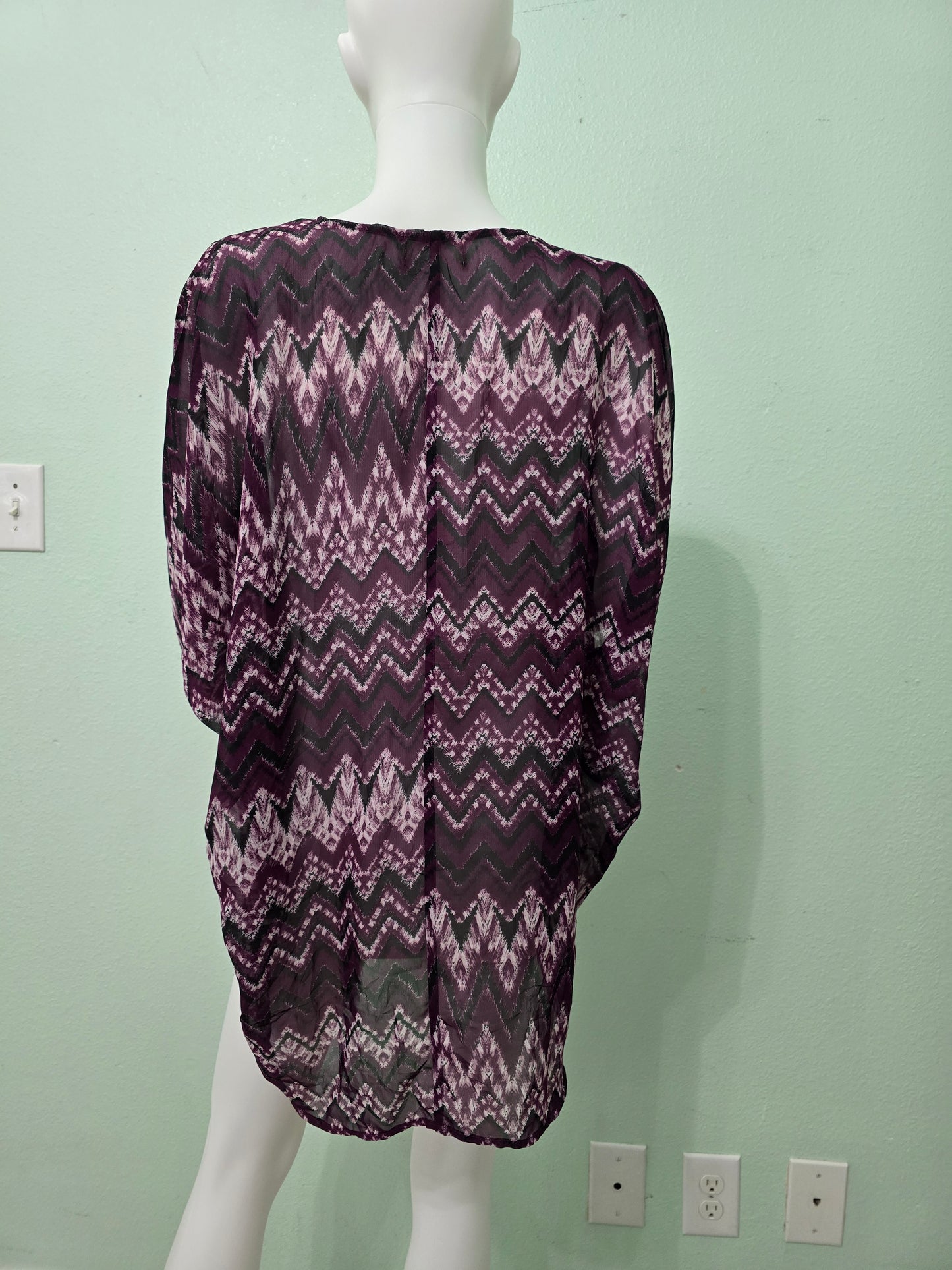 Floral Boho Fairy Coquette Indie Whimsygoth VTG Cottagecore Wrap Kimono Top 3XL