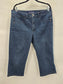 Gloria Vanderbilt Blue Capri Cropped Resort Cottage Perfect Fit Jeans Plus 14