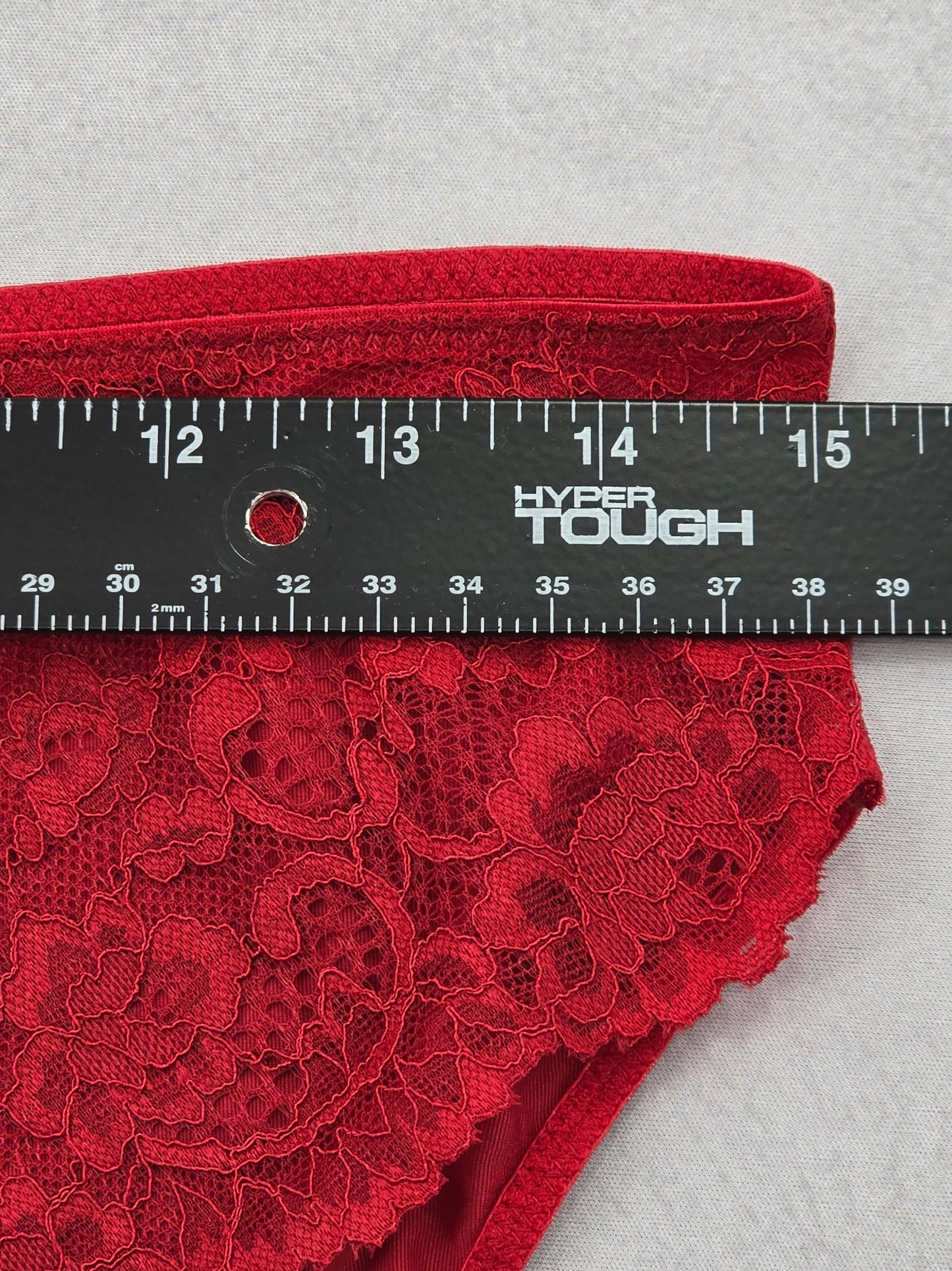 Lace Red Panty Lace Dainty Whimsy Sexy Goth Fairy Coquette Bridal Large 44/46