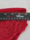 Lace Red Panty Lace Dainty Whimsy Sexy Goth Fairy Coquette Bridal Large 44/46