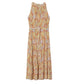 Mango Flowy Paisley Sleeveless Belt Tie Long Dress Size 16 NWT